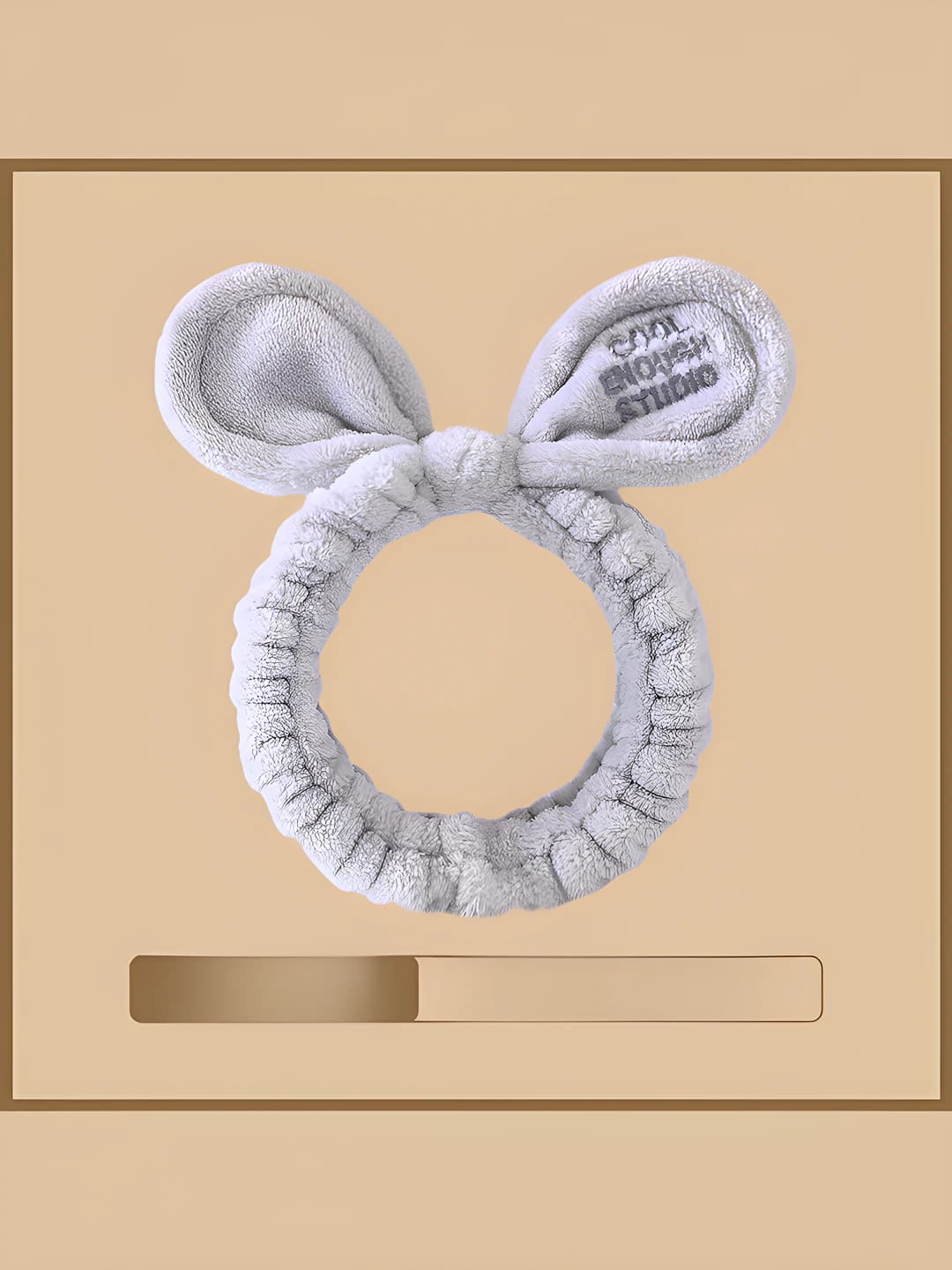 Letter grey headband