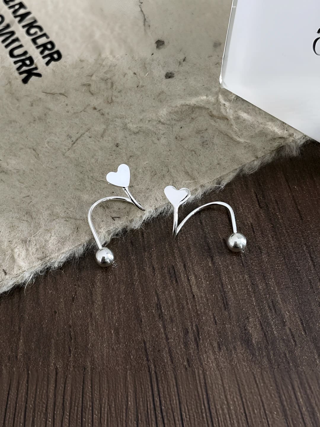 2# Сердечко серьги
