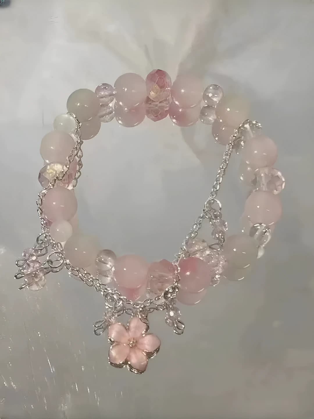 M672 Spring peach blossom bracelet