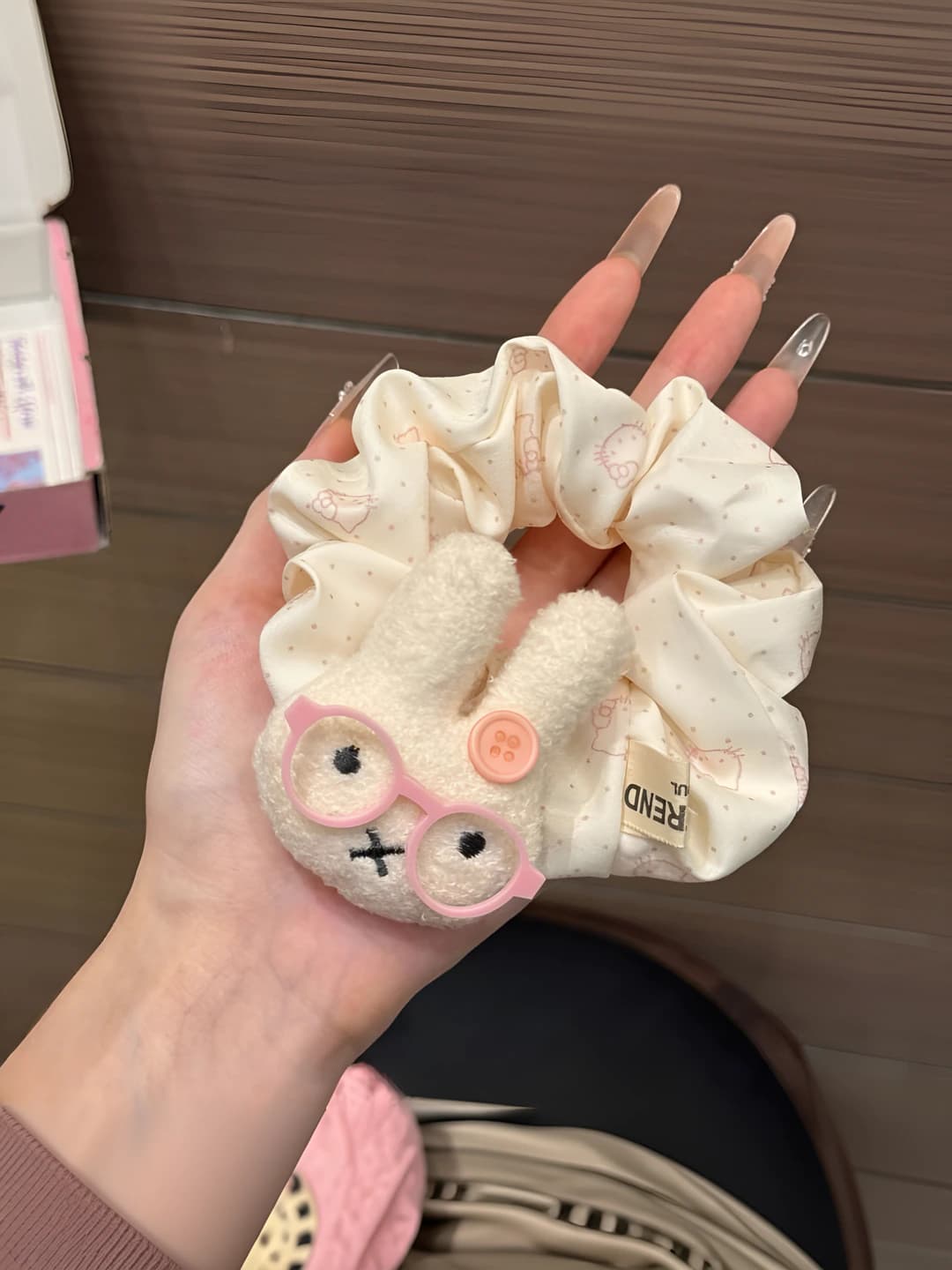5# Pink strawberry Miffy - ~9cm