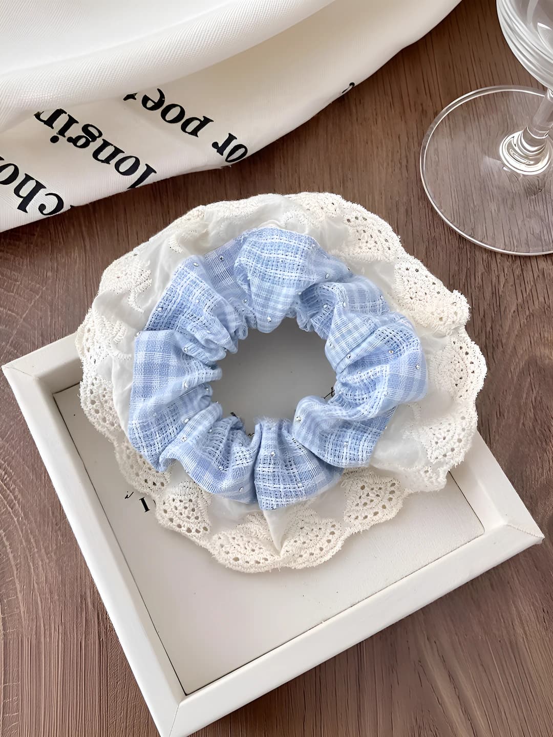 Blue rhinestone 10 cm