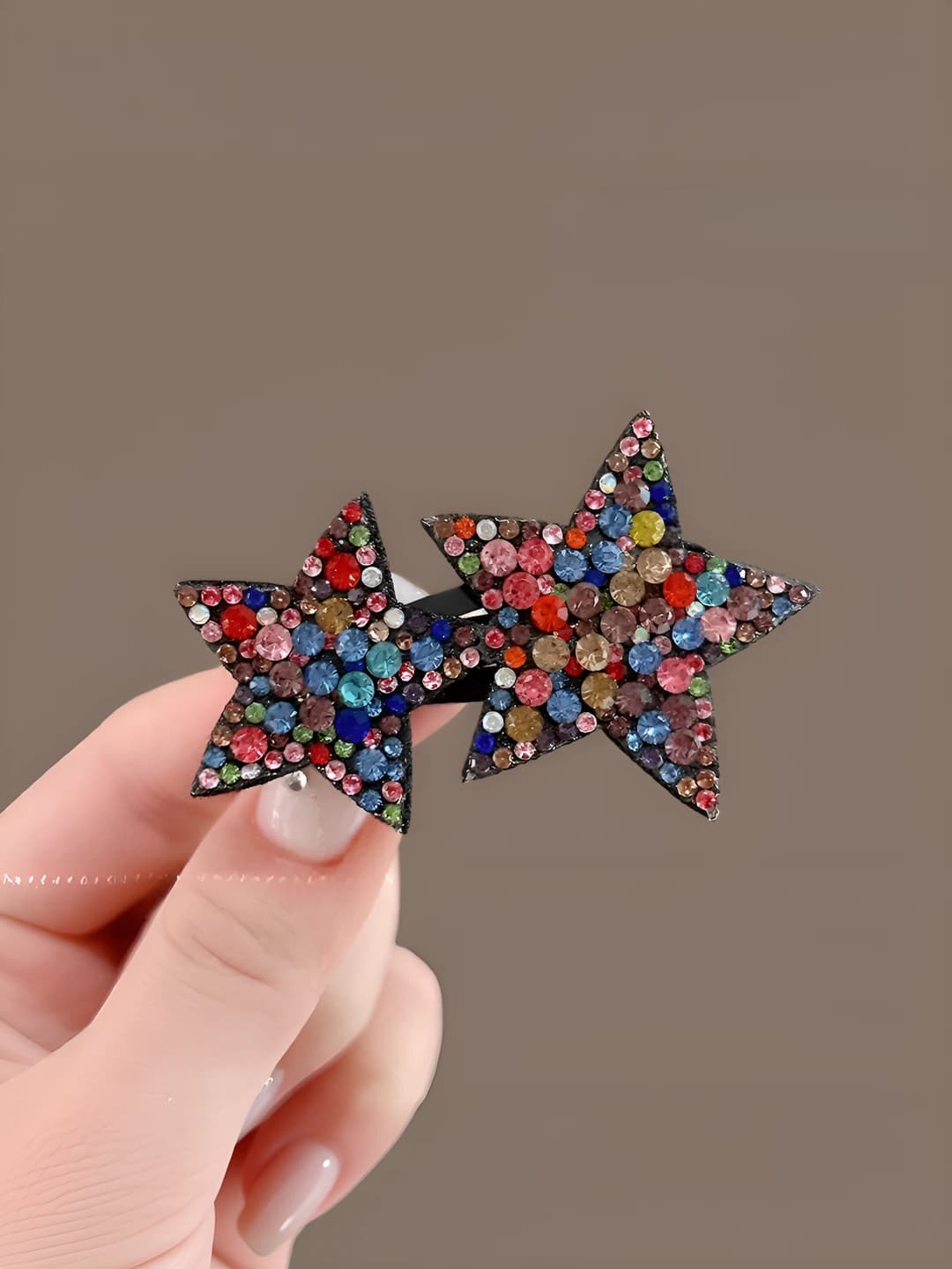 3# Five-point star multicolour 6.5 cm