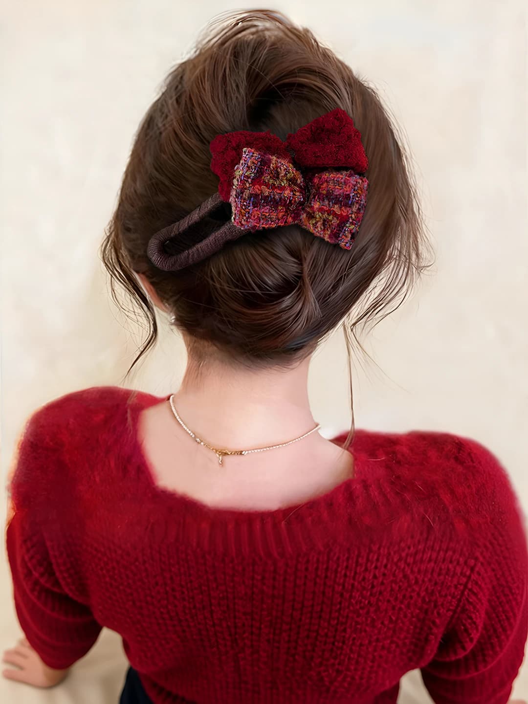 Red hair clip-11.5 cm (50 pcs)