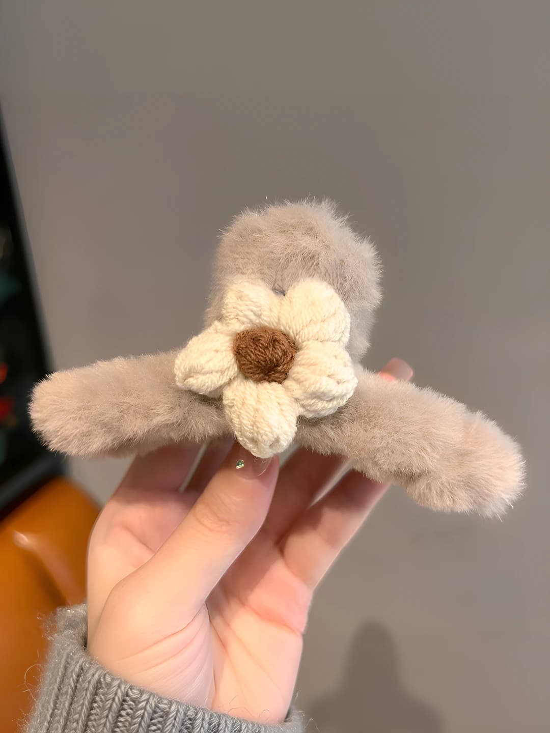 Flocked flower coffee-11cm