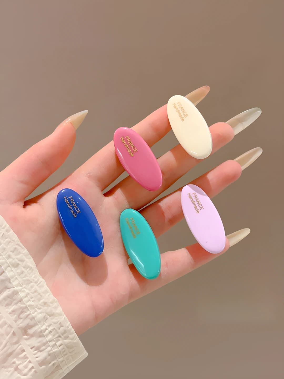 17# Multicolour ellipse, 5 pcs