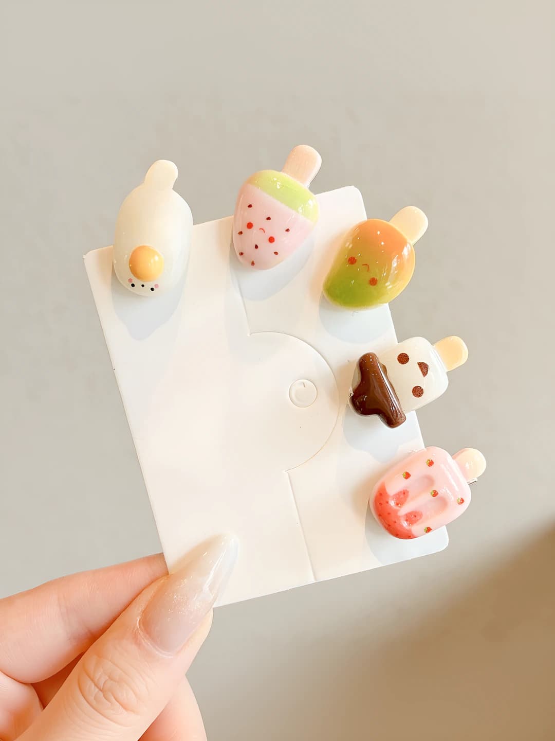 1# Pink, strawberry, 3 cm