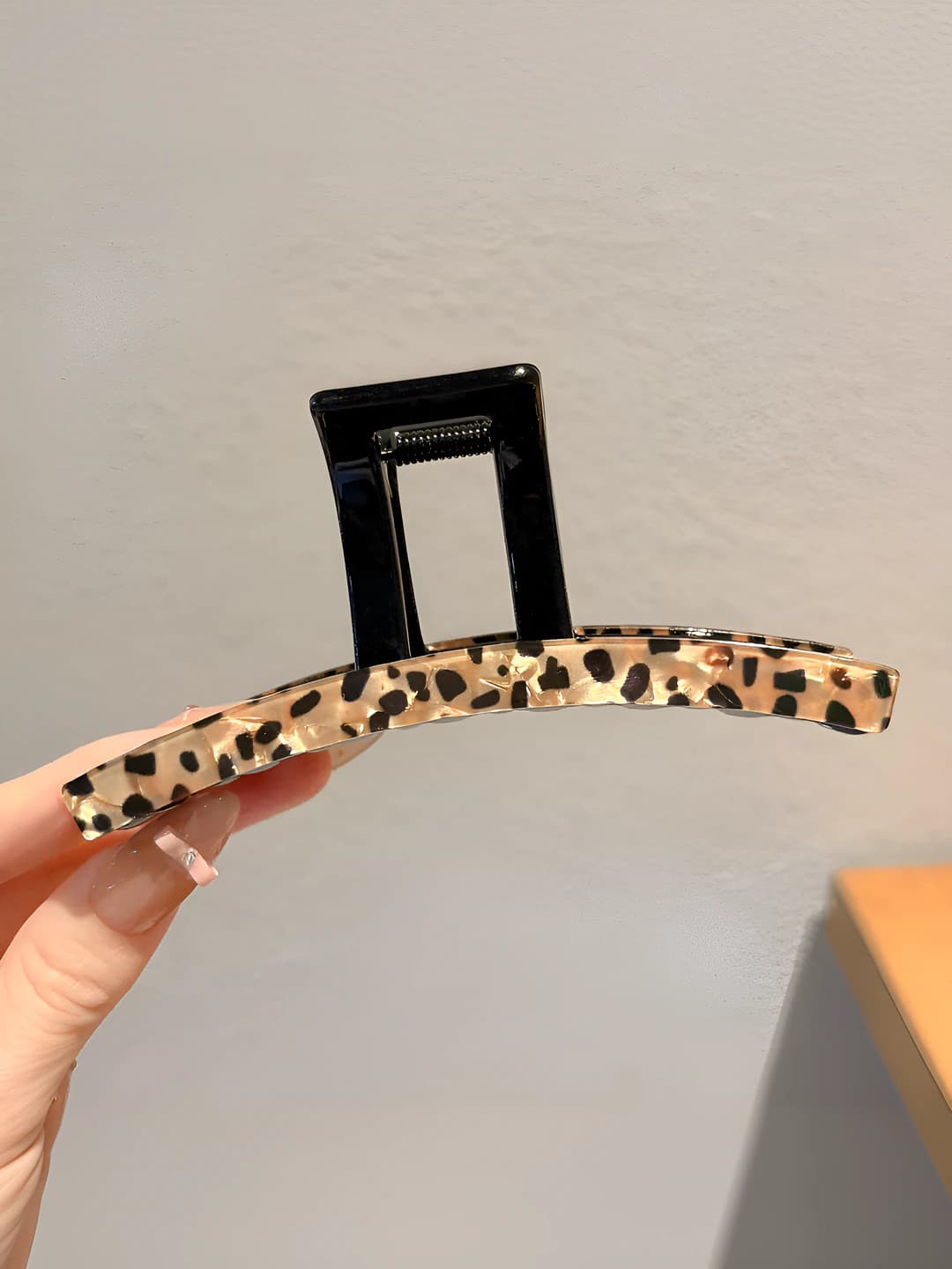 Leopard barrette 11 cm