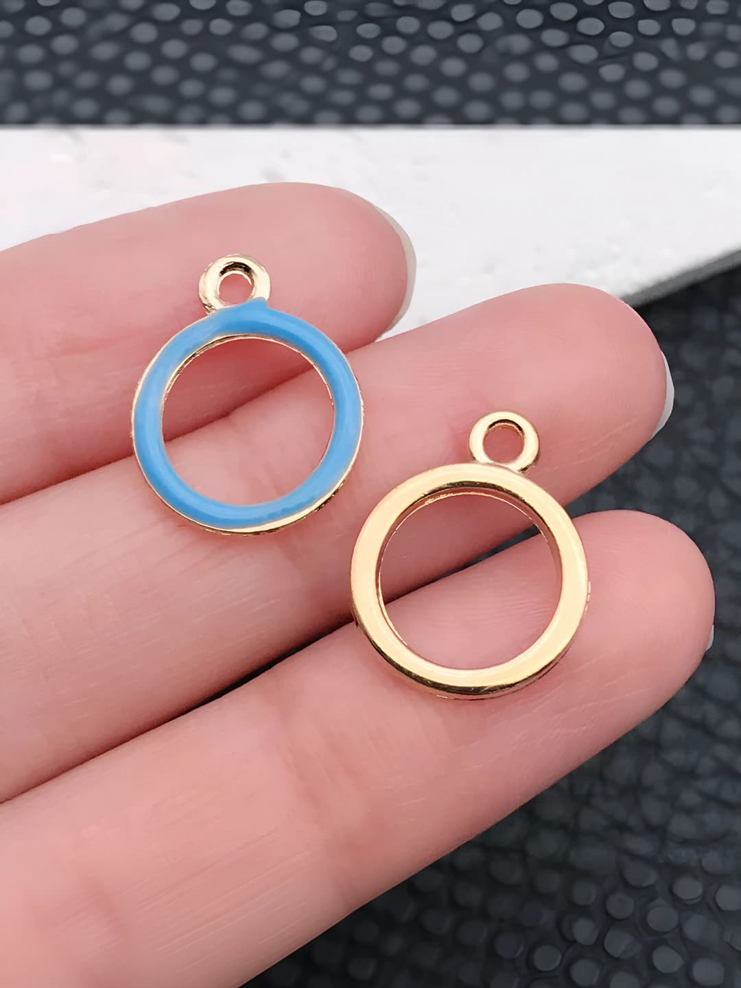 1 шт бирюзовое кольцо 13x16mm-0.5g-11002