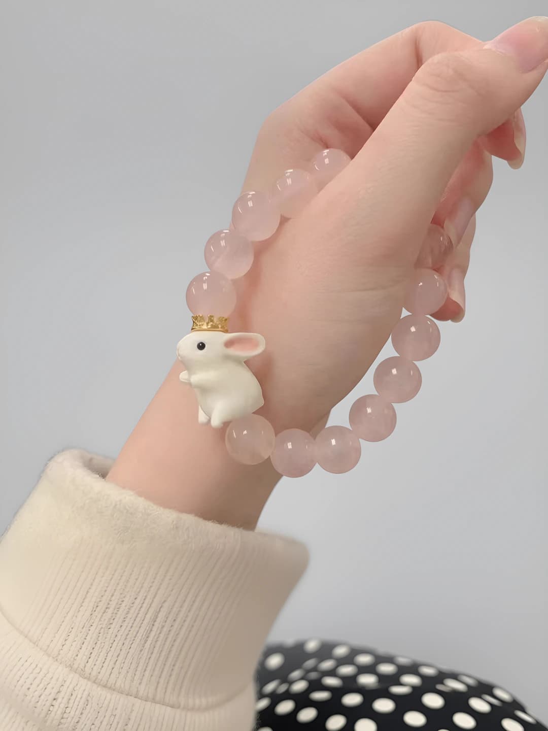 Розовая корона и jade кролик
