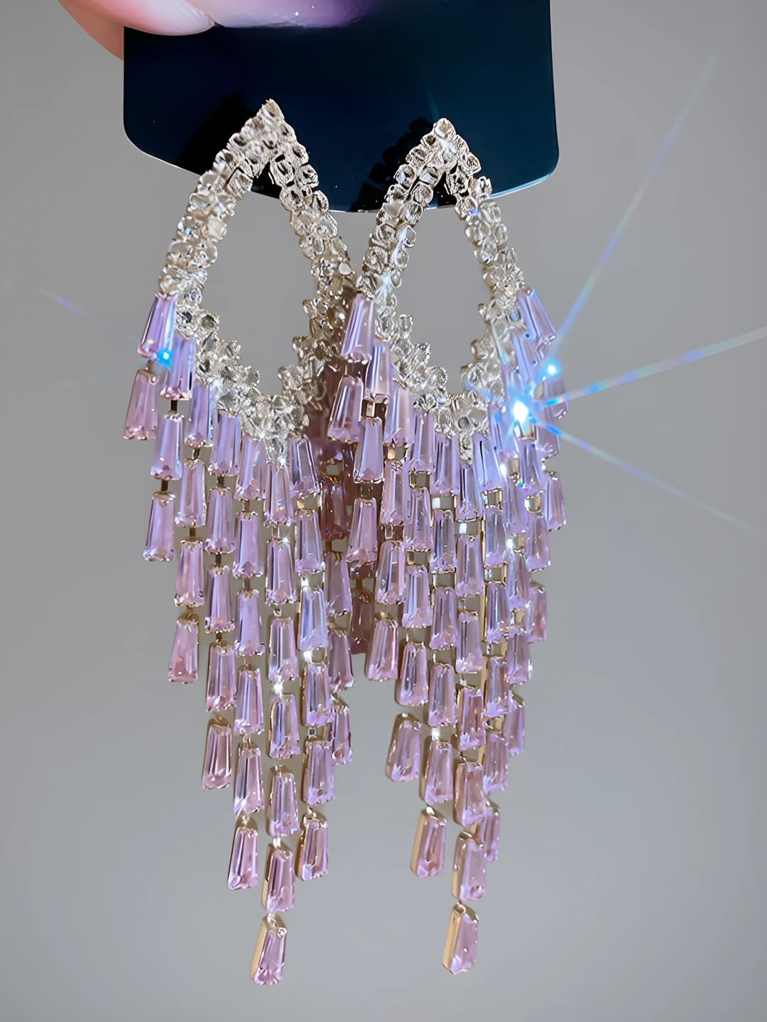 Silver post - Gold - Pink