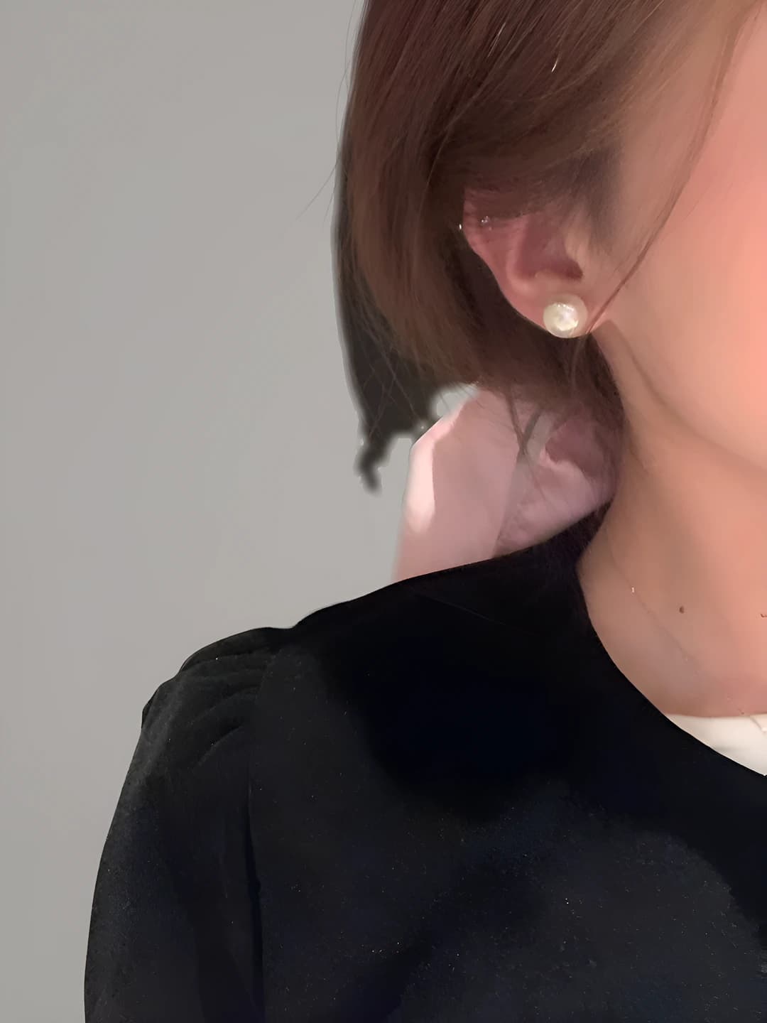 12mm белые жемчужные серьги