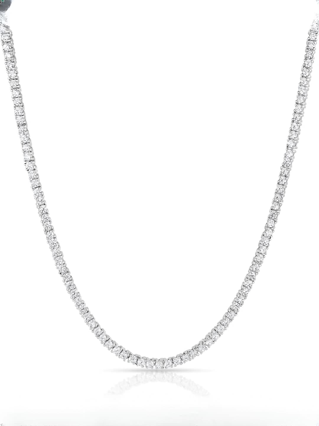 Белое золото 3mm (36cm+5cm)