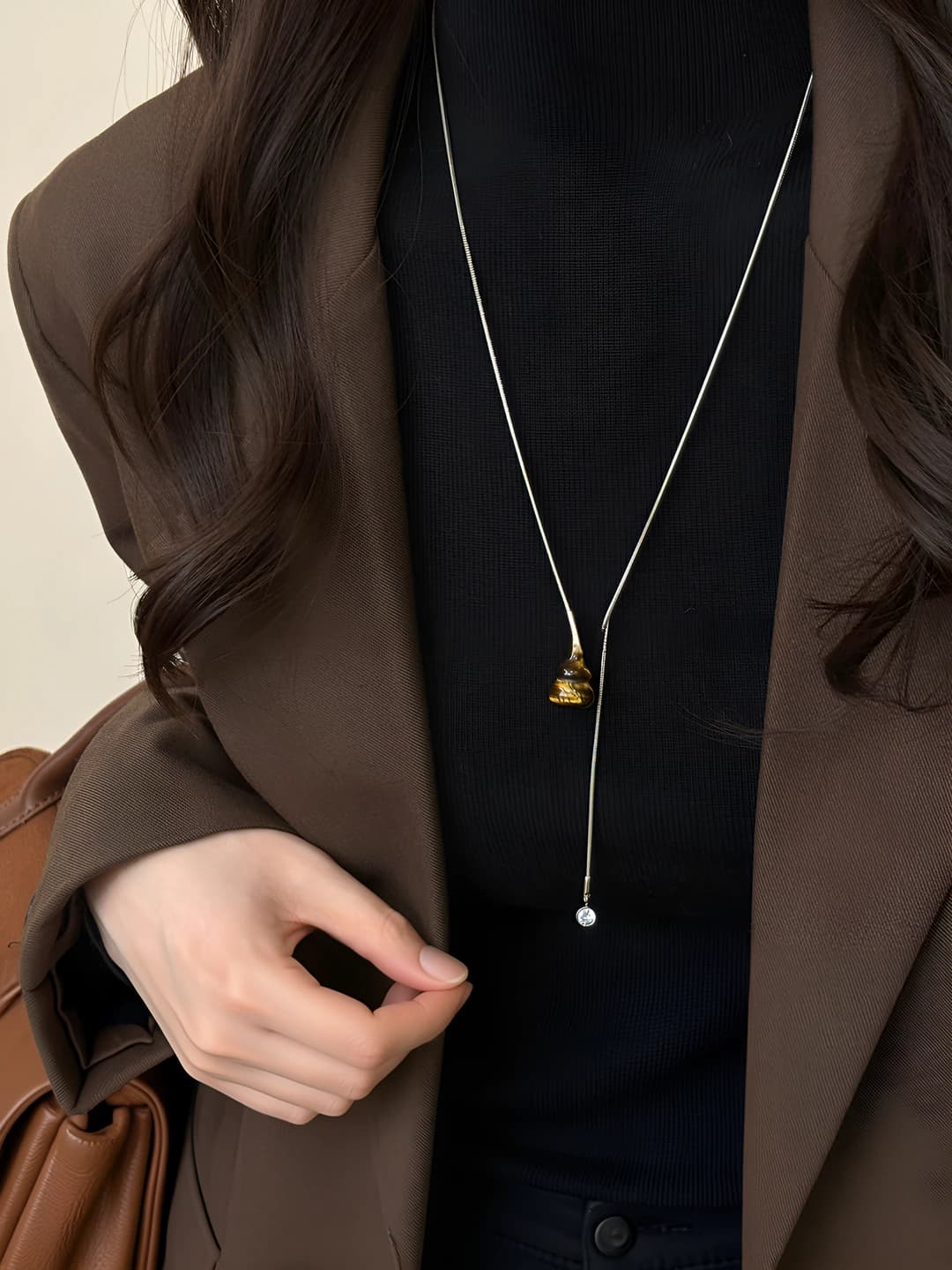 Tiger Eye Gourd Necklace-Adjustable