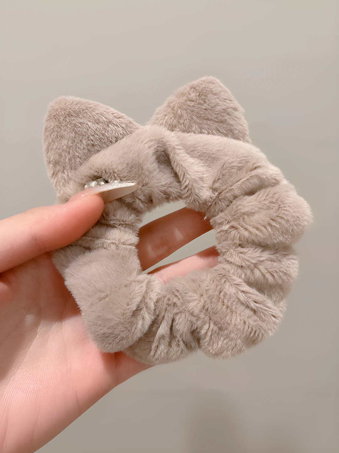 3# Cat ears grey coffee