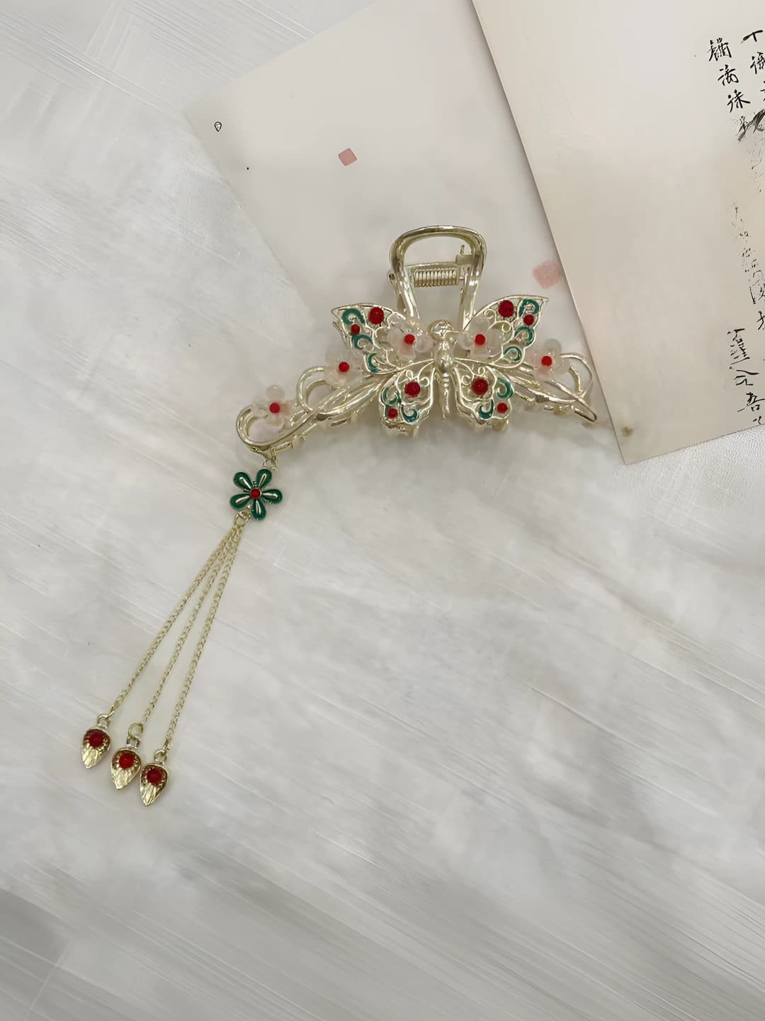 Women's hair clips and combs: summer, Korean style, metal, for national style updo