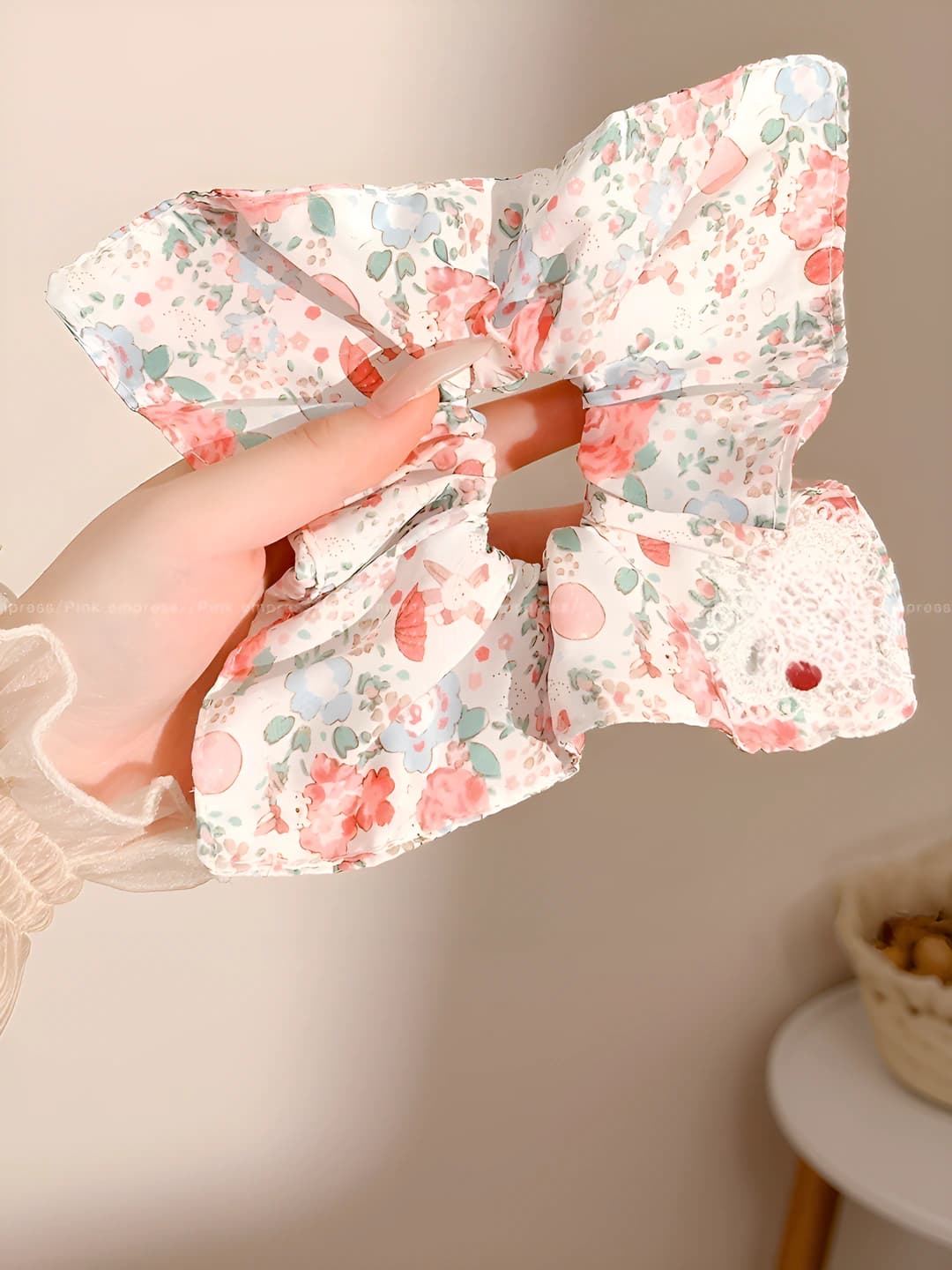Pink floral cherry 22*22 cm