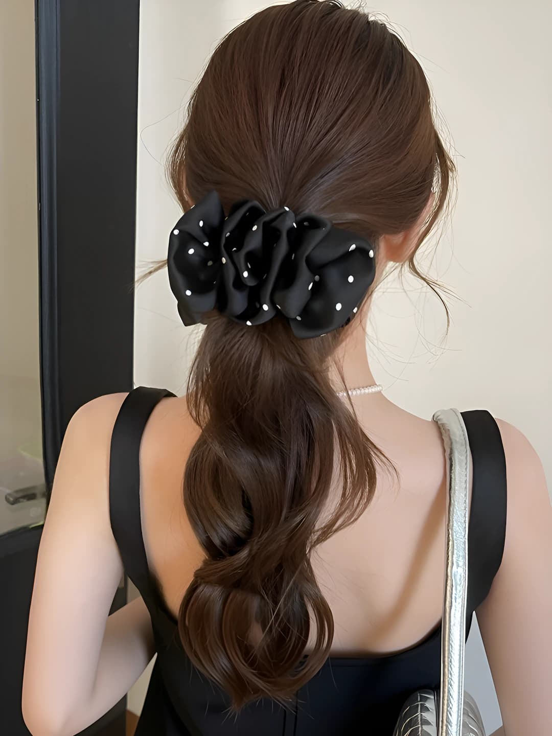 1# Black, polka dot, 12 cm