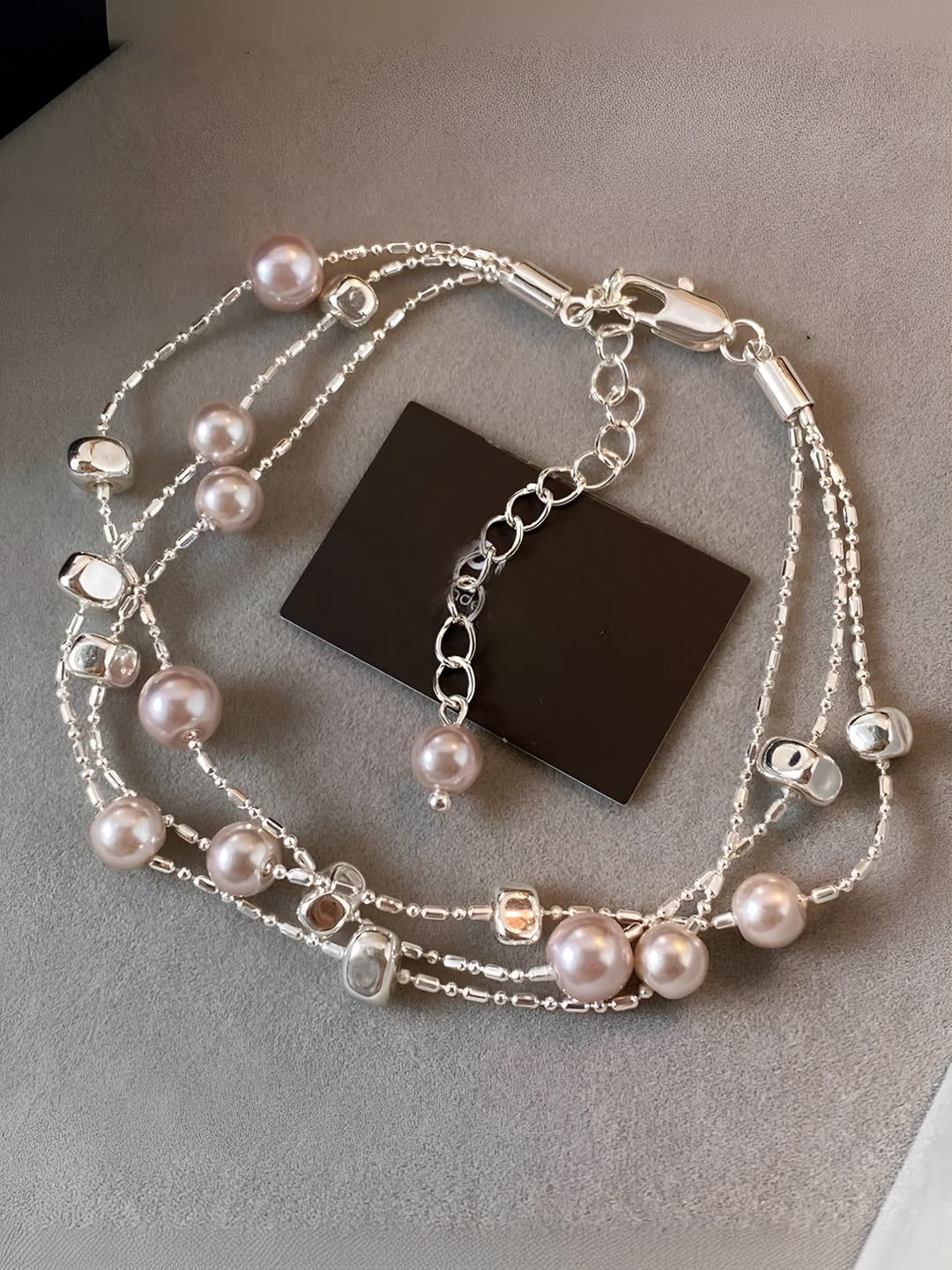 Bracelet-Silver-Pink
