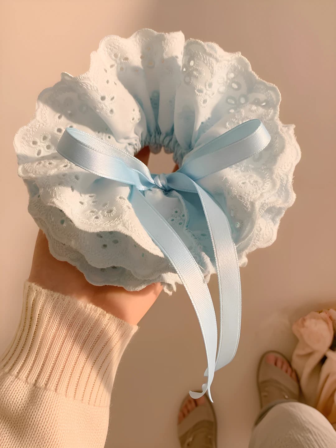 4# Blue drawstring - 30*14cm