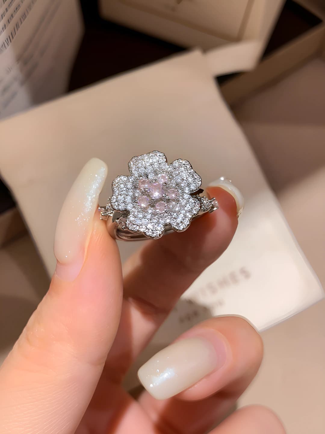 37# Ring - Silver - Pink