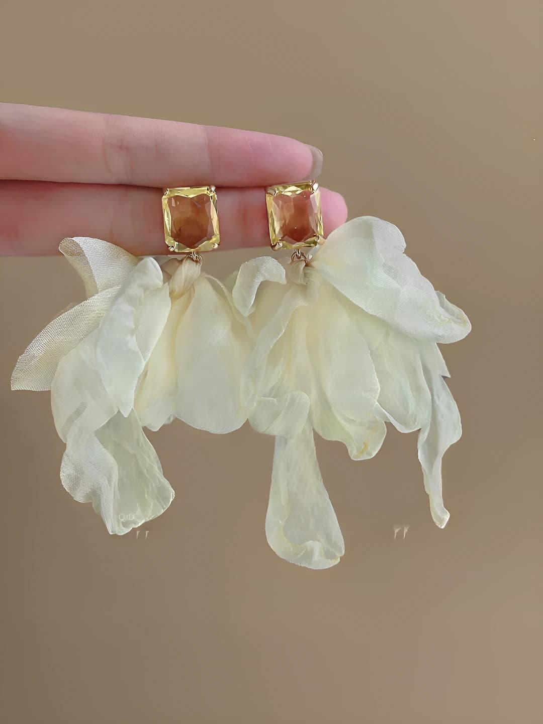 Beige chiffon