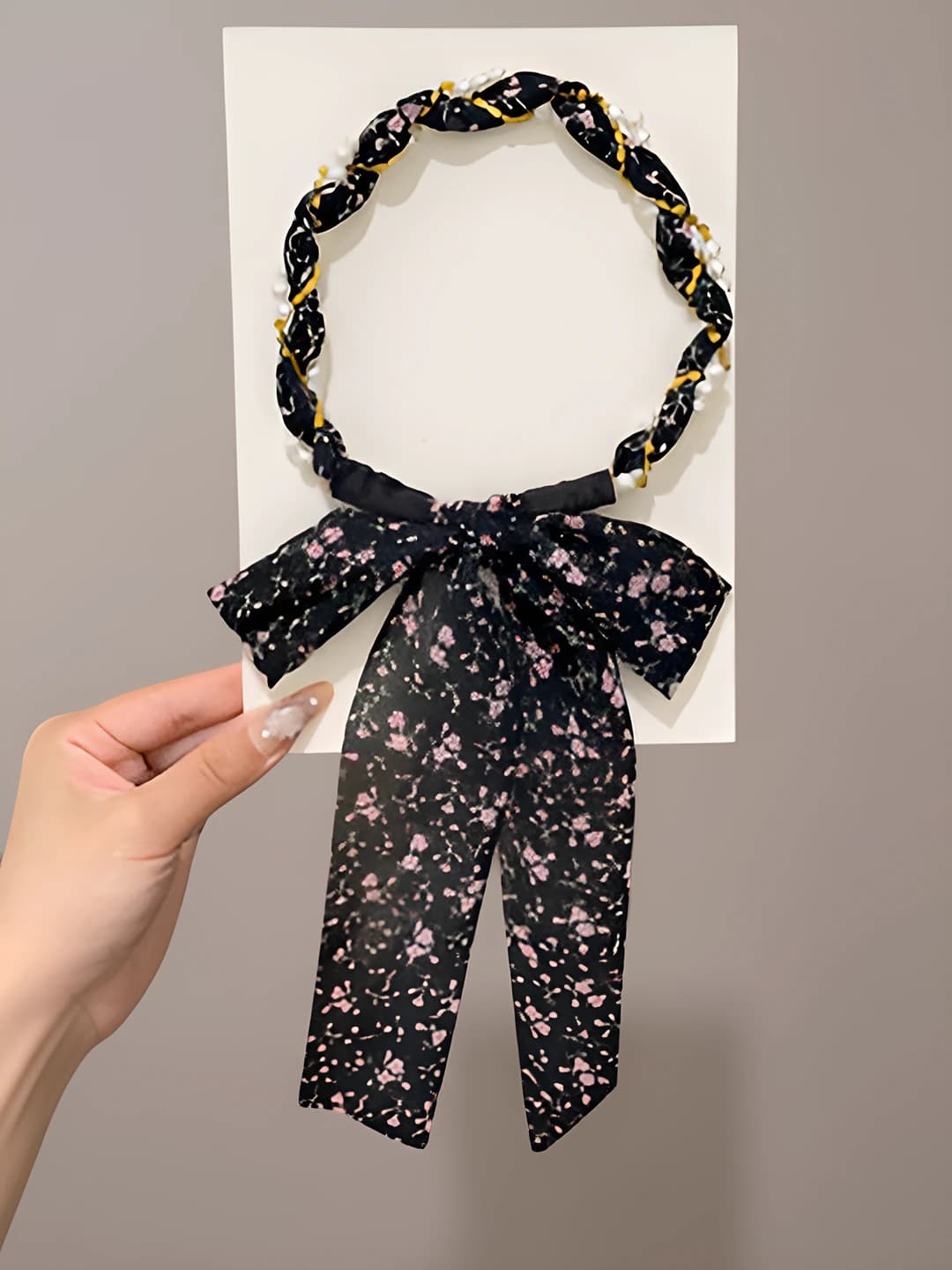 3# Black floral