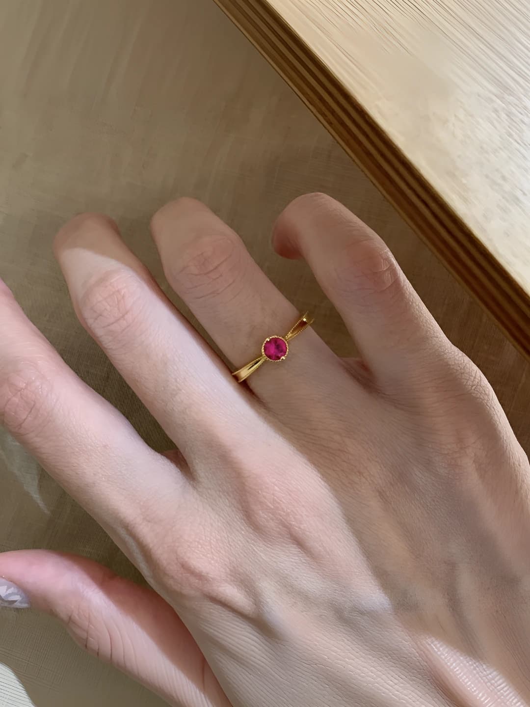 Red cherry ring