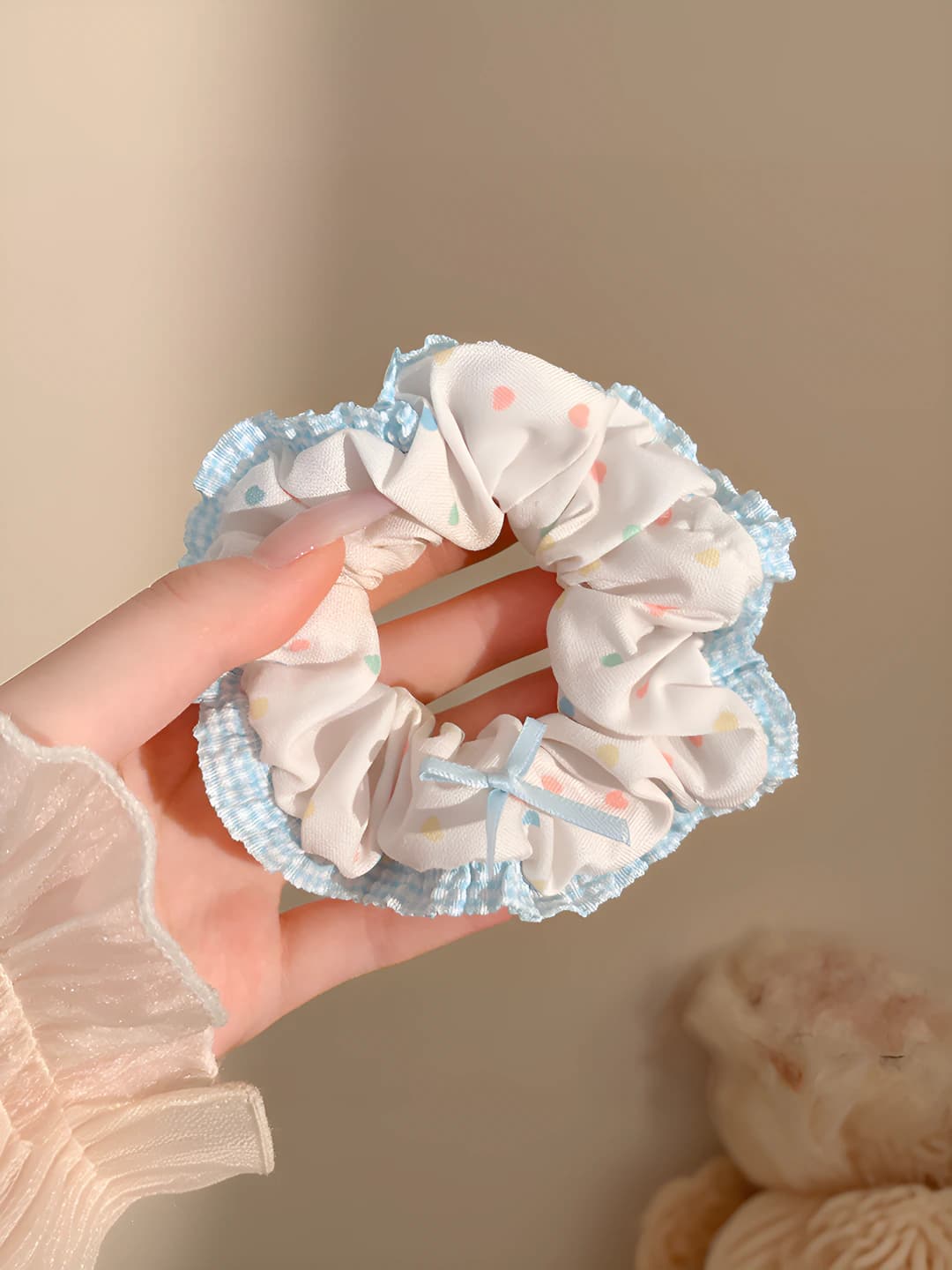 Multicolour polka dot, 10 cm