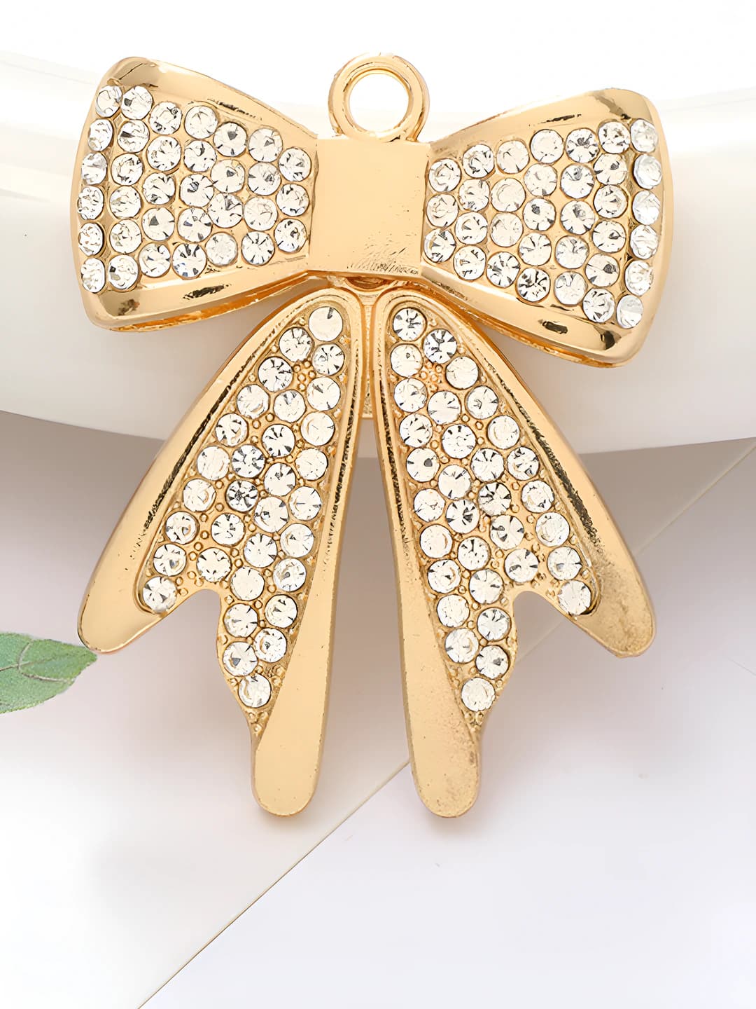Diamond bow (gold white)