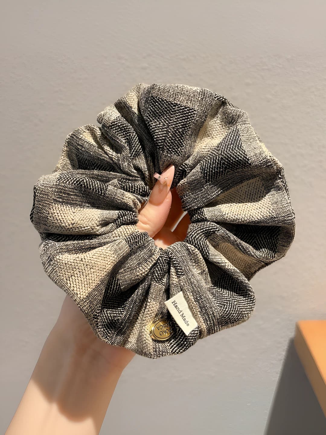 Grey plaid - 14 cm