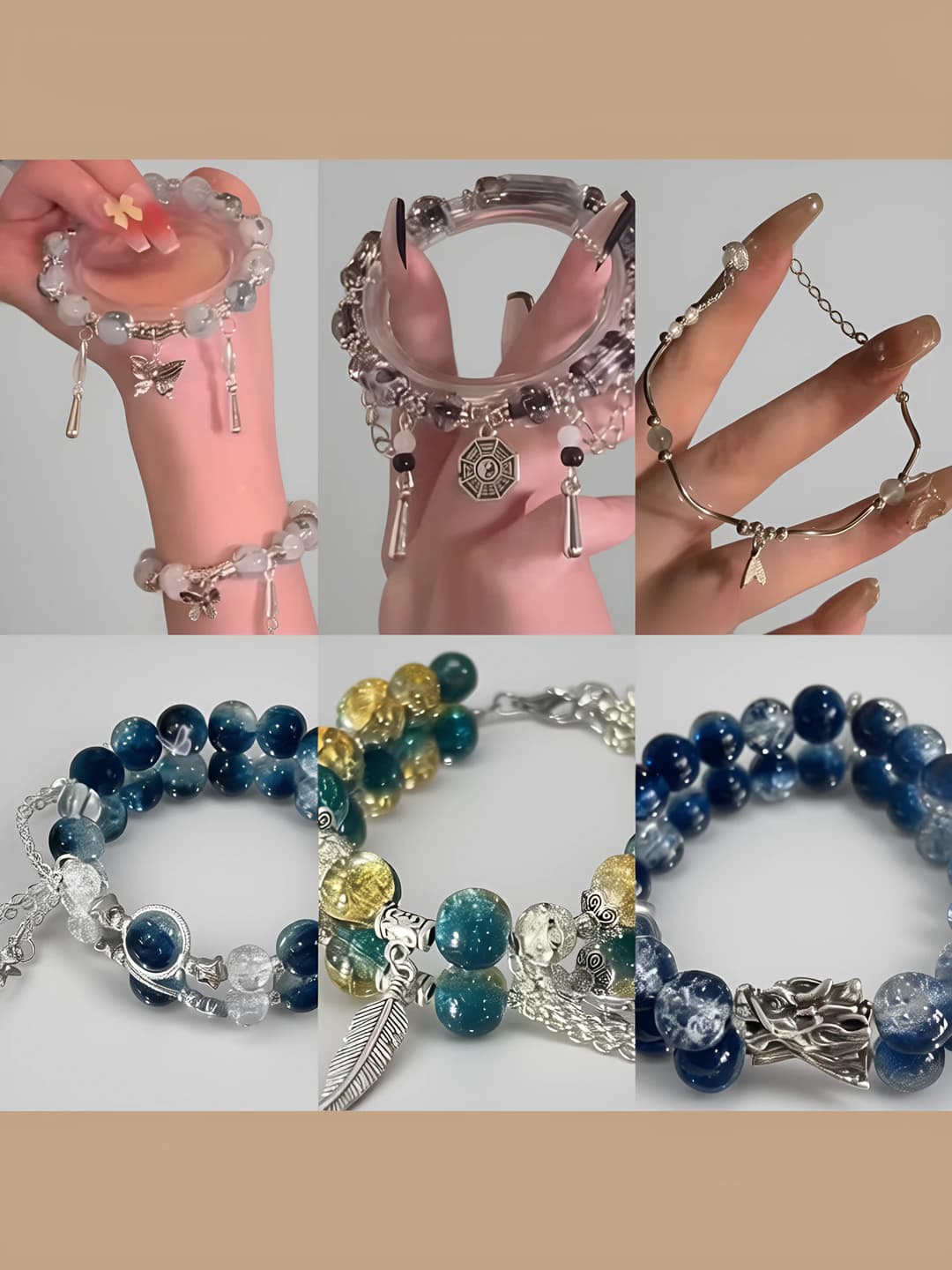 Rainy Jiangnan versatile bracelet set [6 pc]