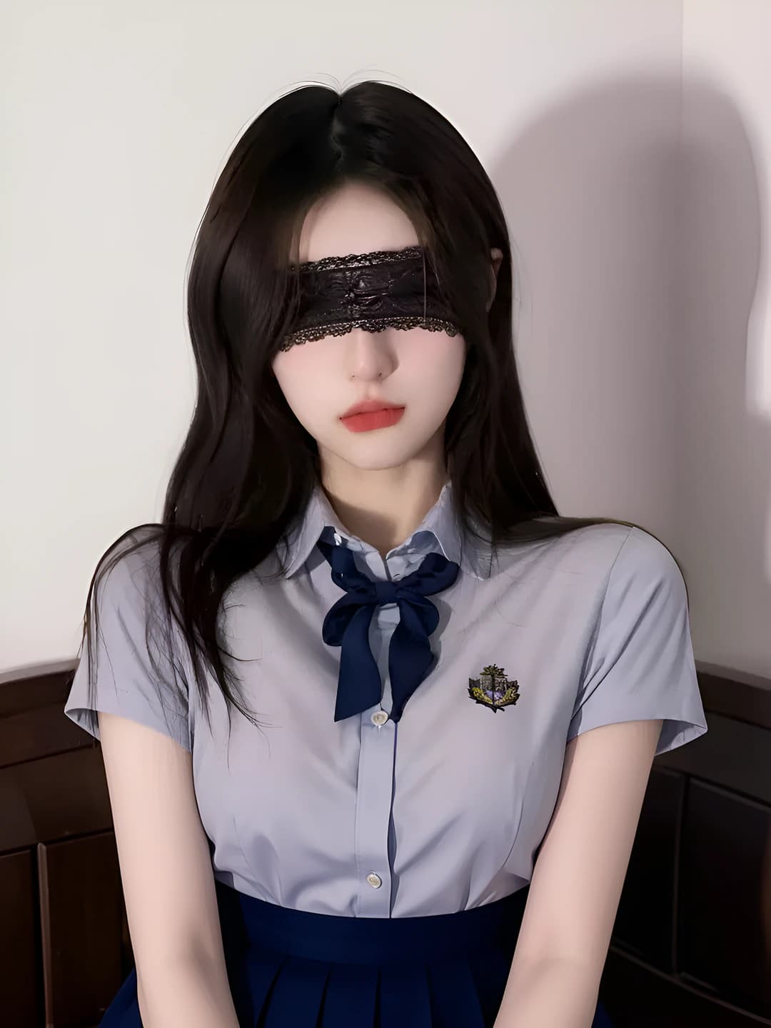 1# Black eye mask, 12 cm