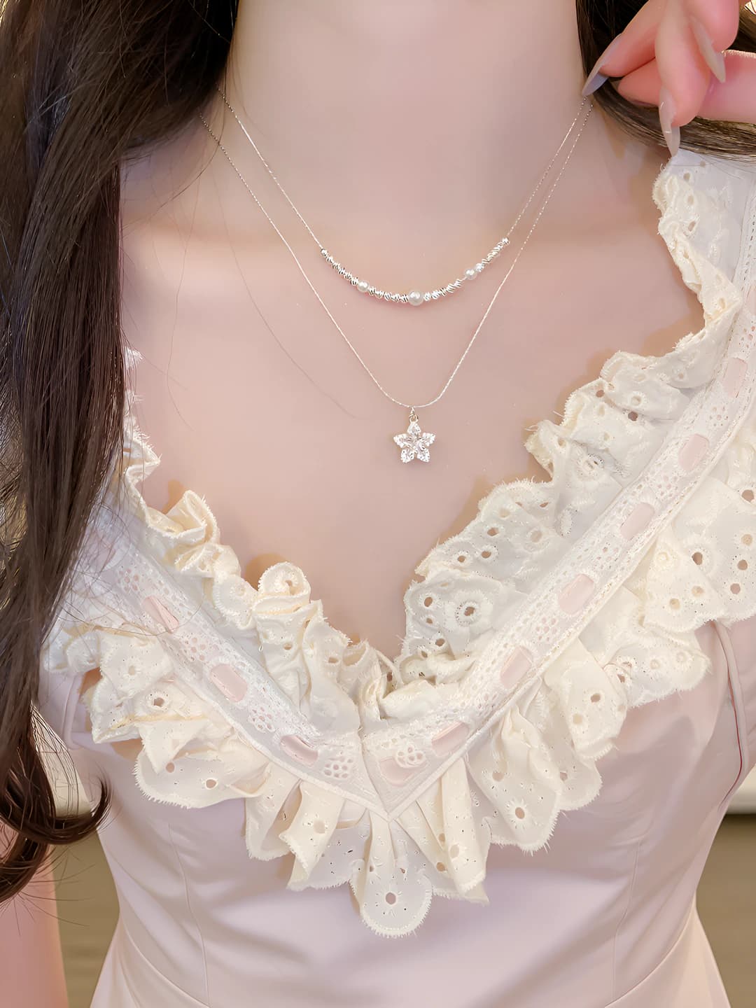 6# Necklace - White