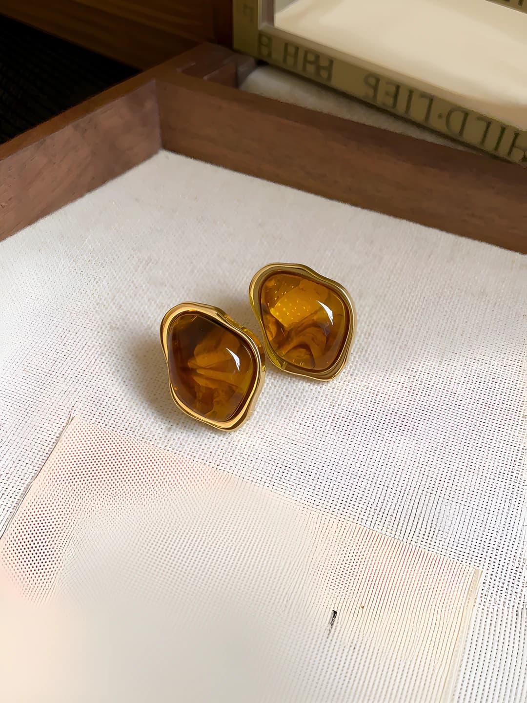 11# Silver pin - Coffee - Irregular