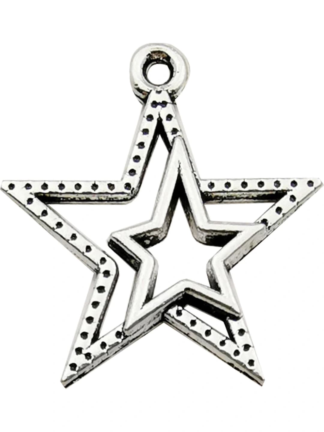 1 ta ikki besh burchakli yulduz 19x19mm-1g