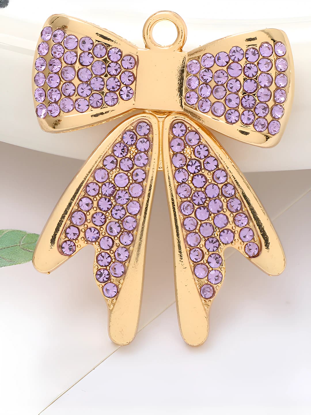Diamond bow (gold purple)