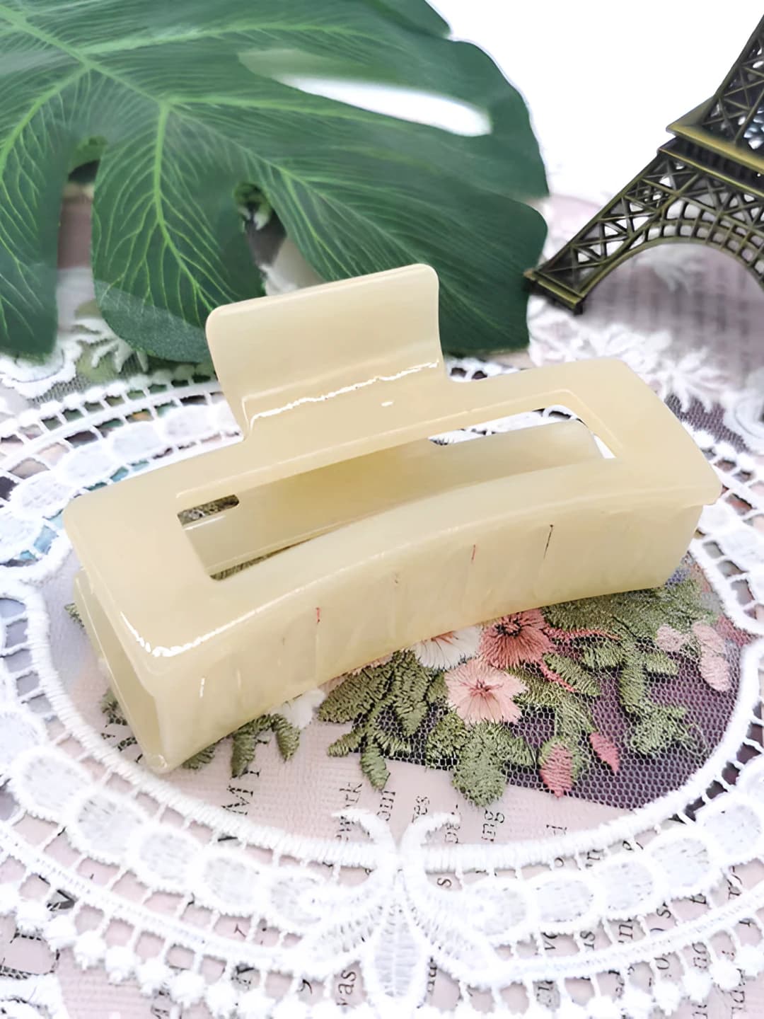 9CM прозрачный жёлтый зажим