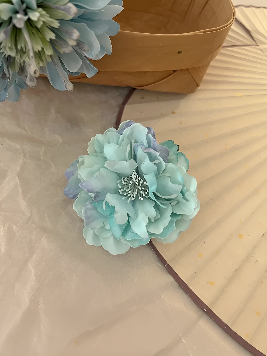 2# Blue-purple ombré camellia ~7 cm
