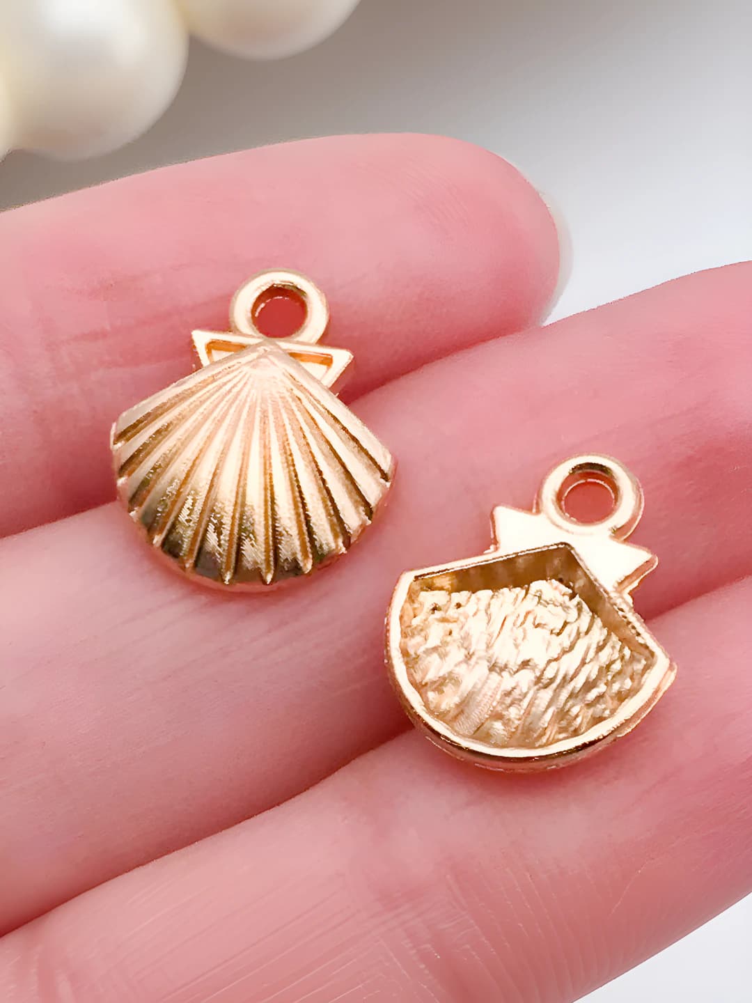 К золото, мал. раковина 12x14mm-0.9g