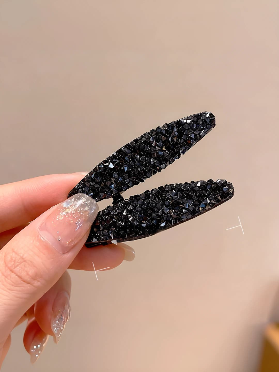 Small hair clip [Navy] 2 pcs
