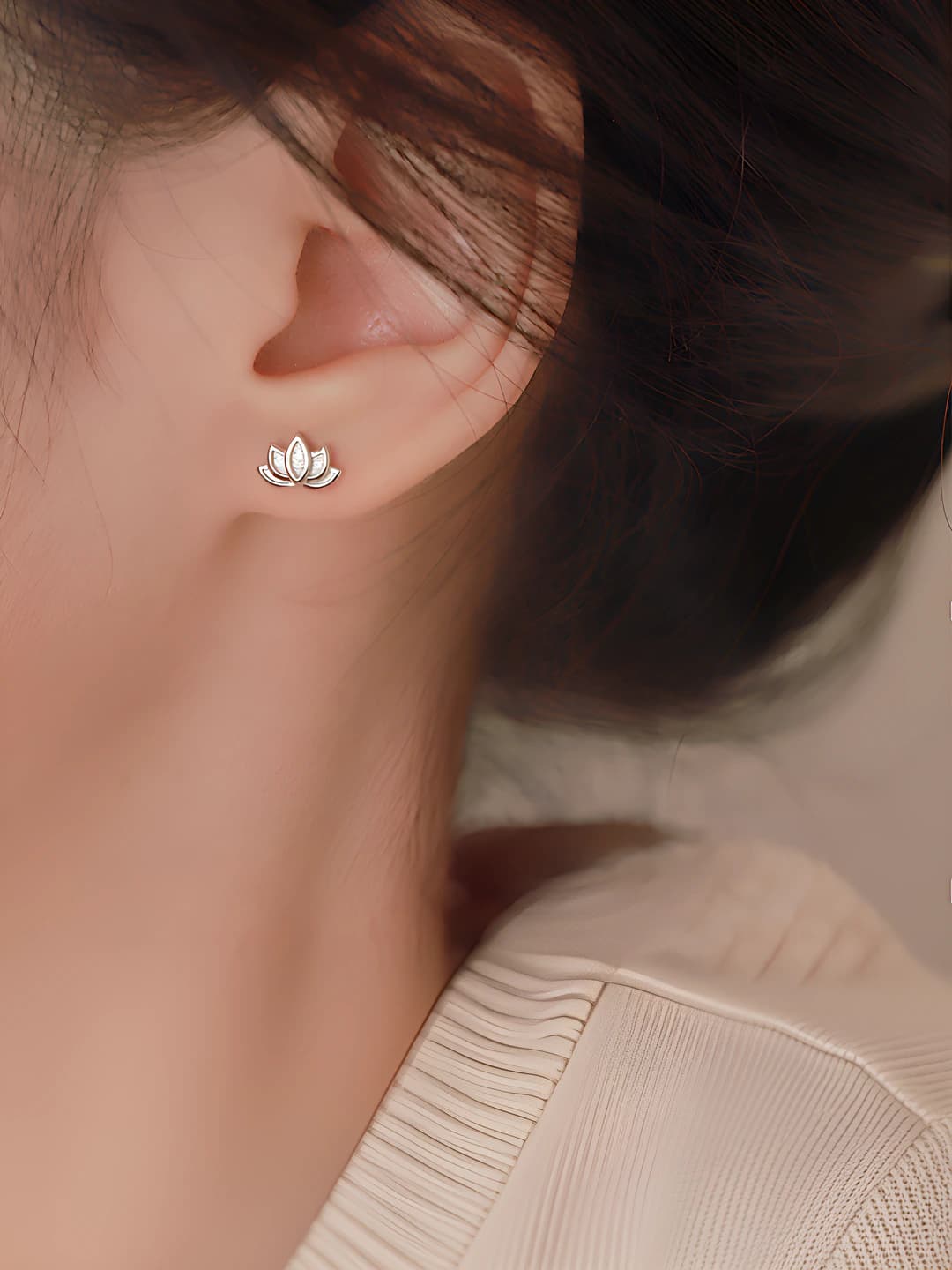 Lotus earrings