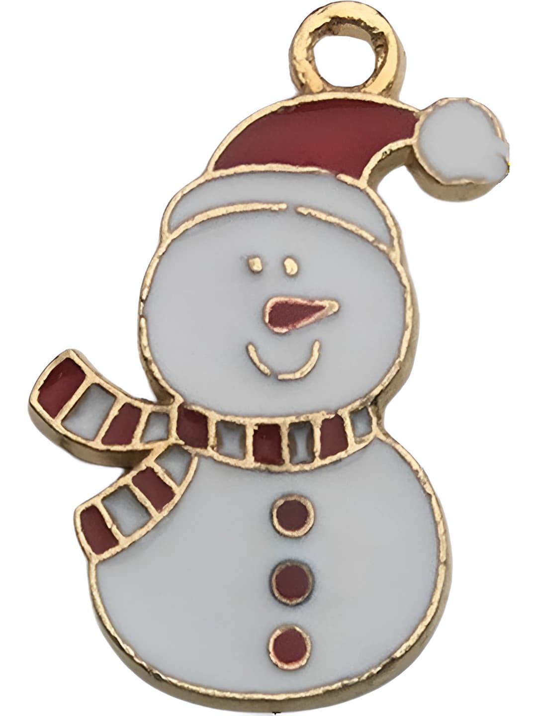 1 pc white christmas snowman 15x24mm-1.5g-14170