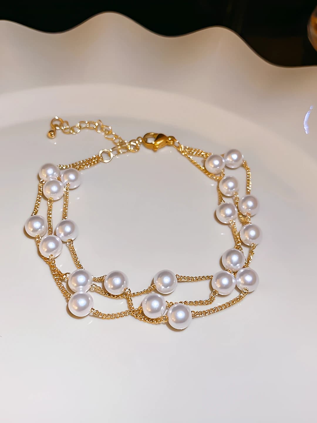 47# Bracelet - Oltin-Marvarid 6mm