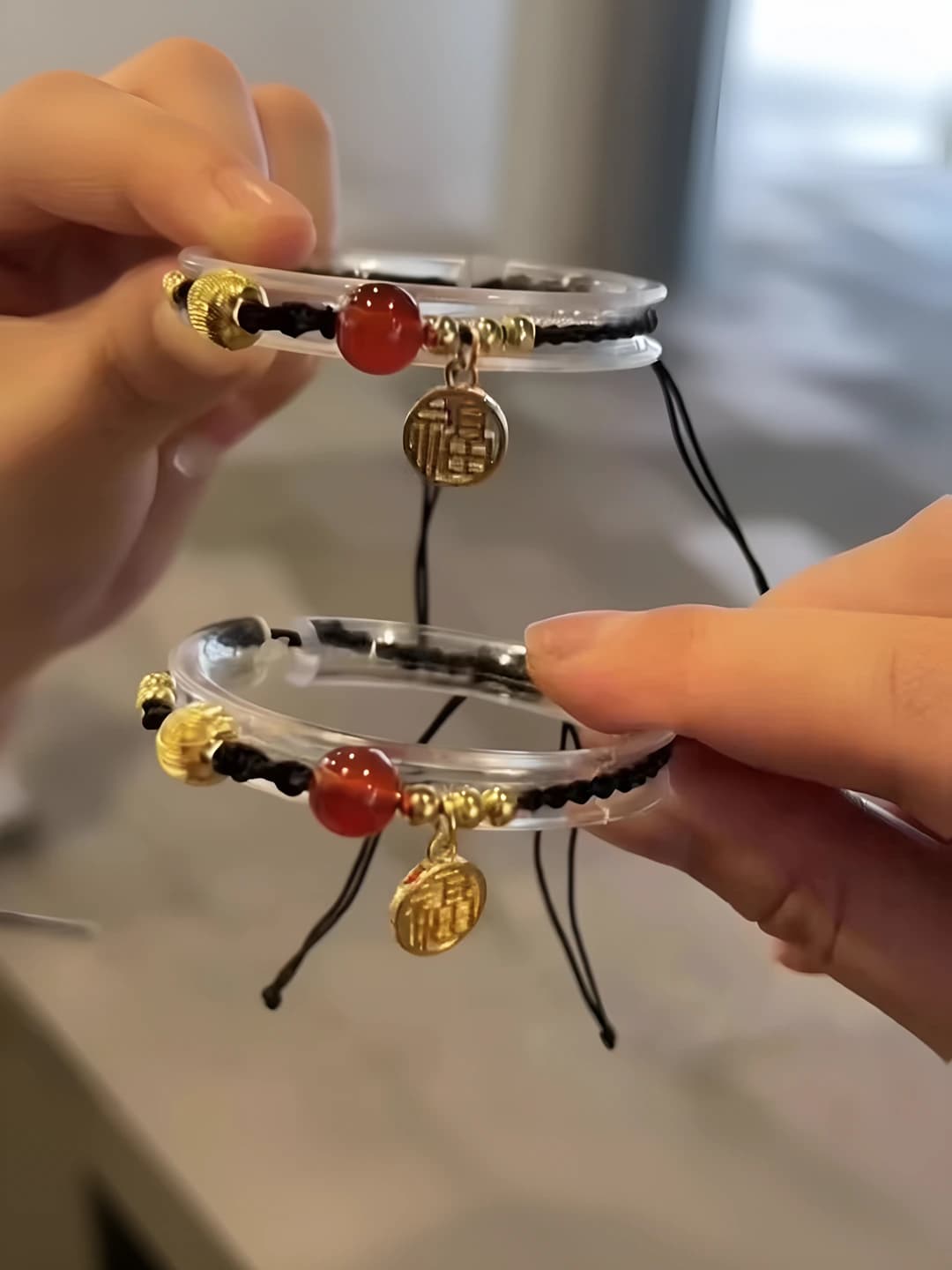 Women's beaded bracelet in retro style with national elements, DIY braided