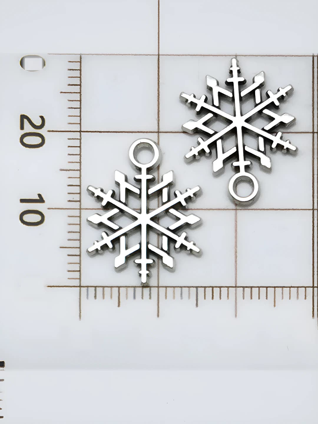 1 шт. античная серебро Рождество снежинка 19x15mm 1.1g