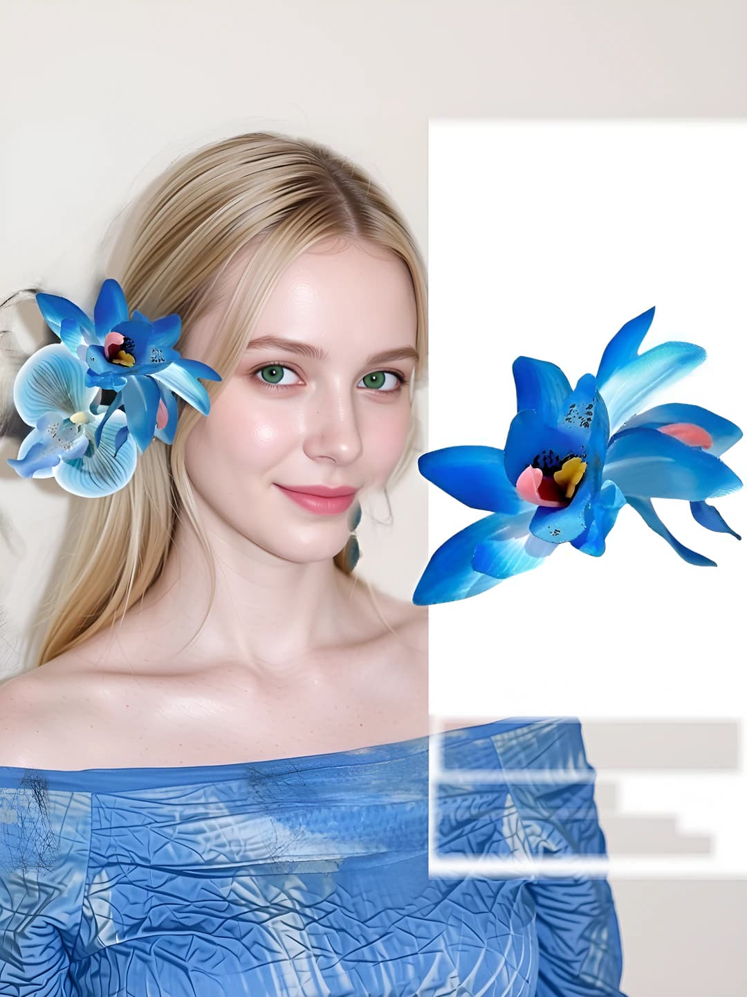 4# Градиент синий 3D фаленопсис