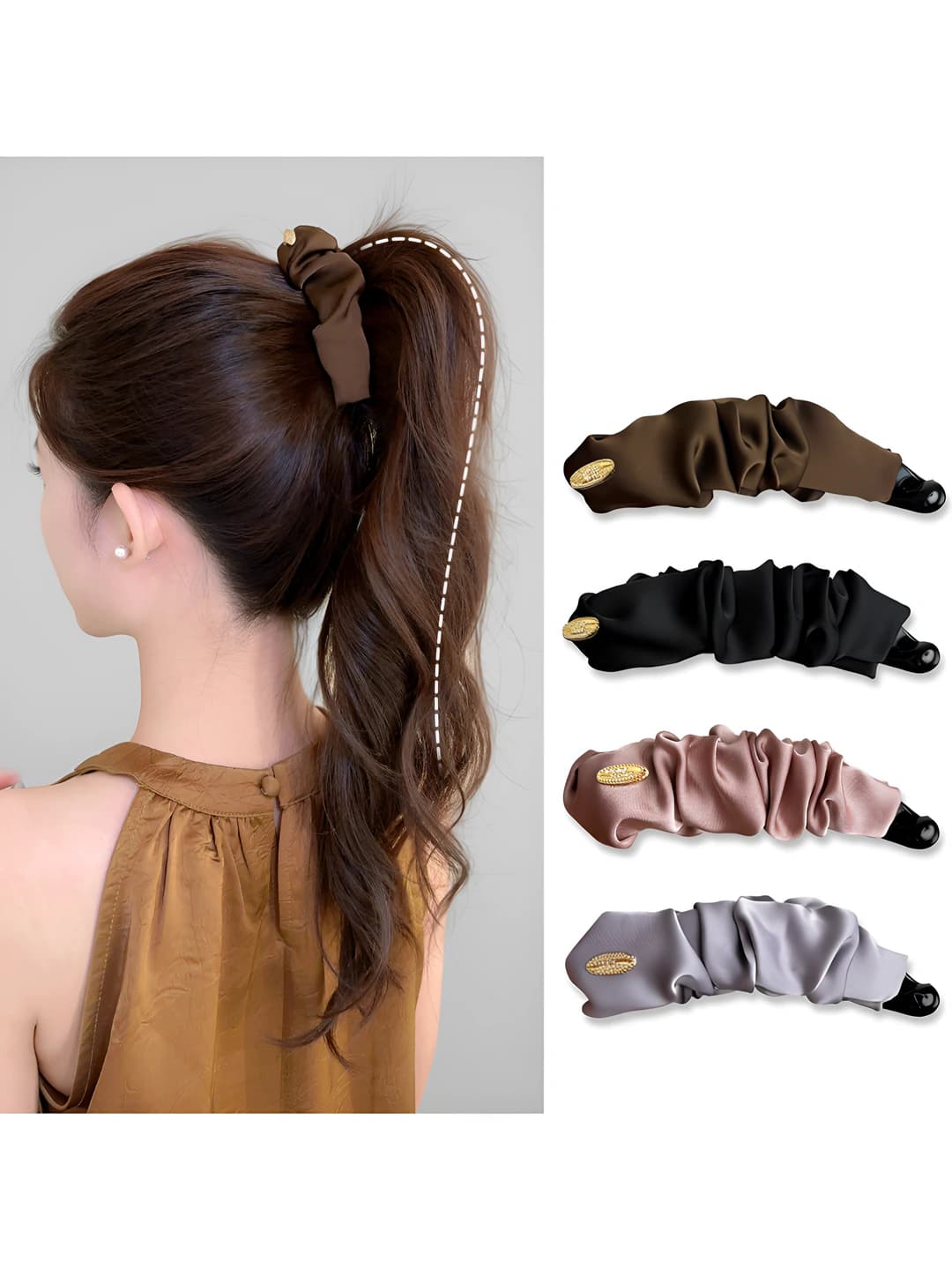 Non-slip hair clips and combs for women