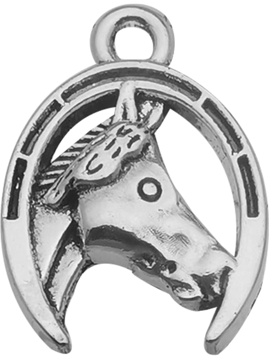 1 шт антик серебро подкова 19x21mm-1.6g