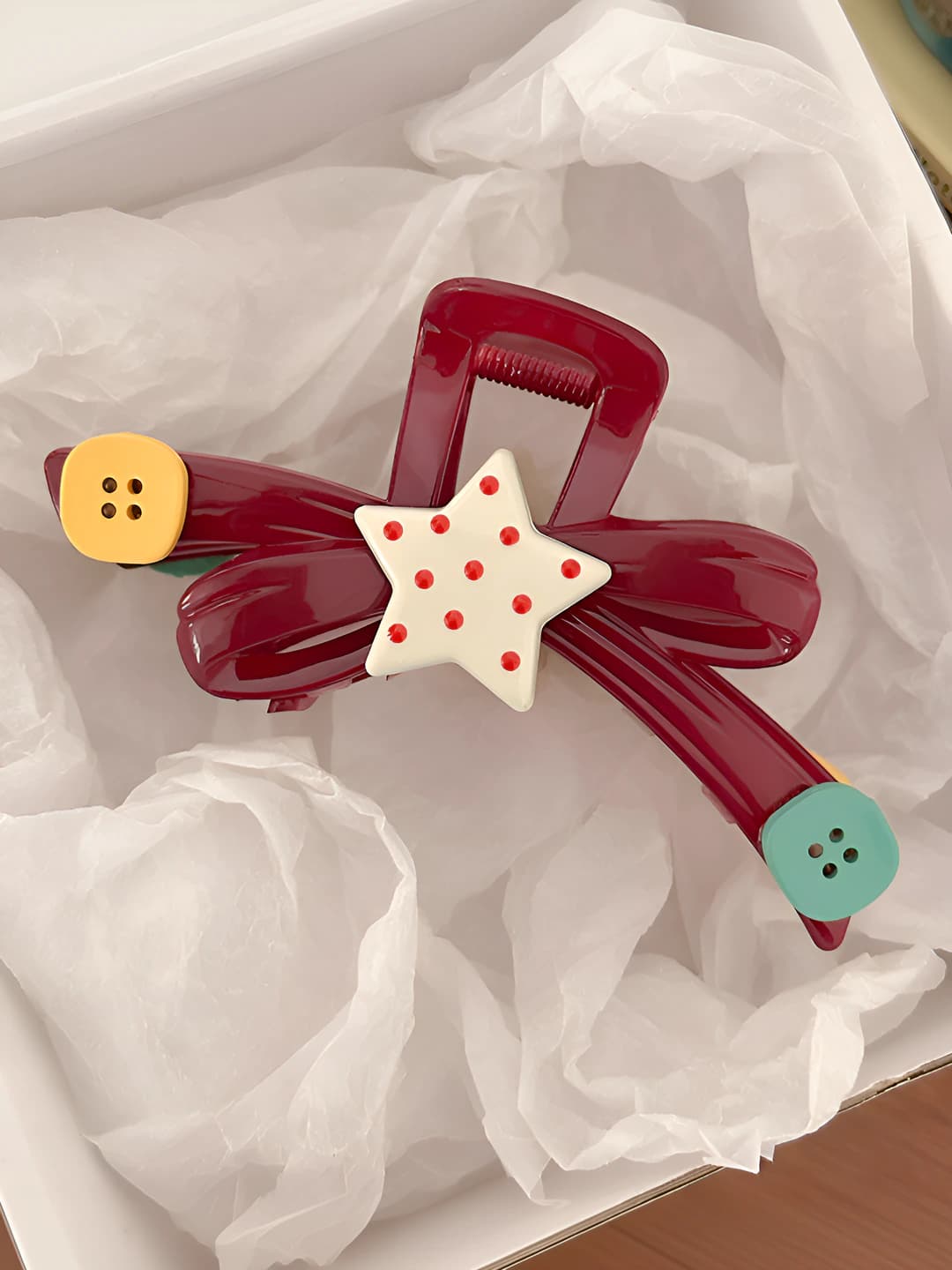 Ankora red hair clip 12 cm