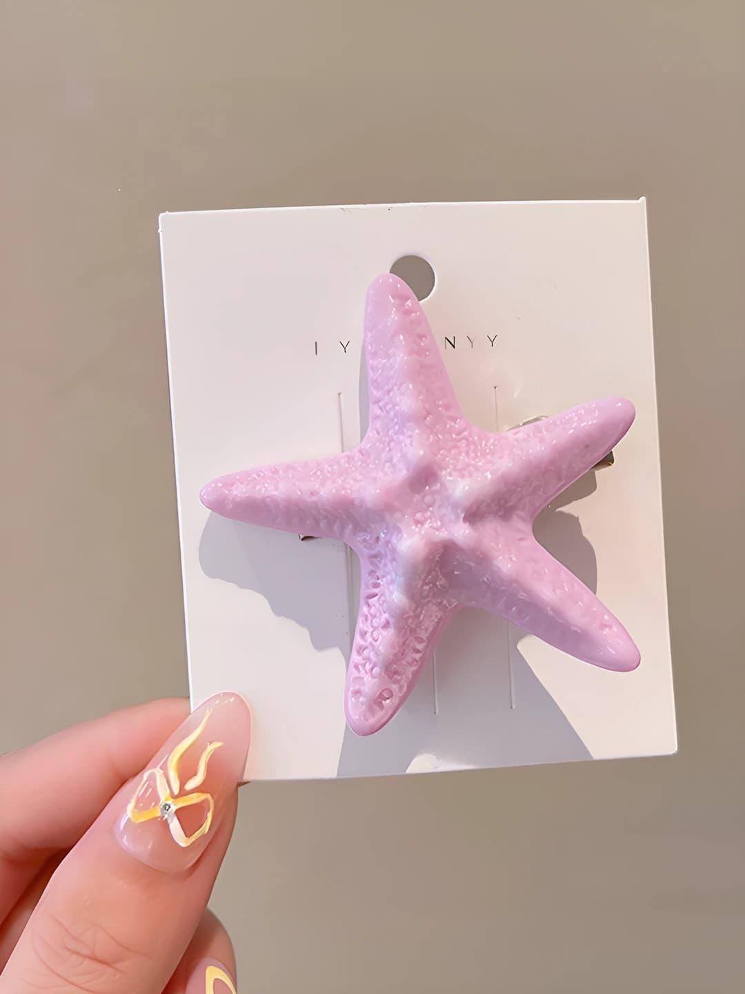 2# Starfish, purple, 5.5 cm